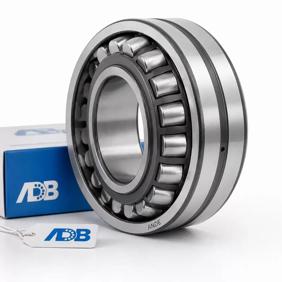 ANDE spherical roller bearing 22300 series product photo, heavy-duty self-aligning roller bearing
